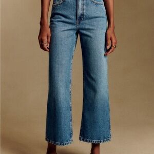 Sezane Blue Denim Ankle & Cropped Jeans